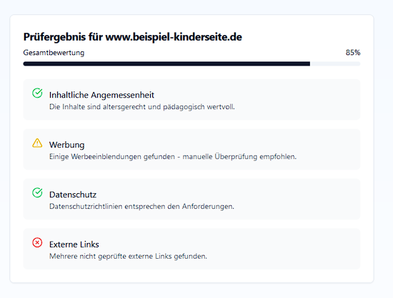 KI für eine kindgerechte Zukunft: Automatisierte Webseitenbewertung