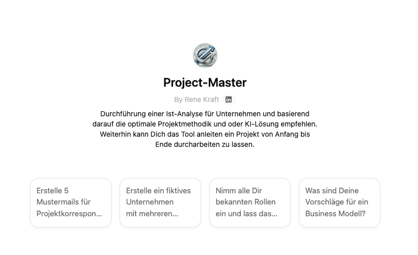 Custom GPTs für IT-Projektmanagement