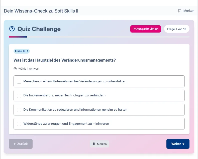 Üben, abgeben, Feedback bekommen