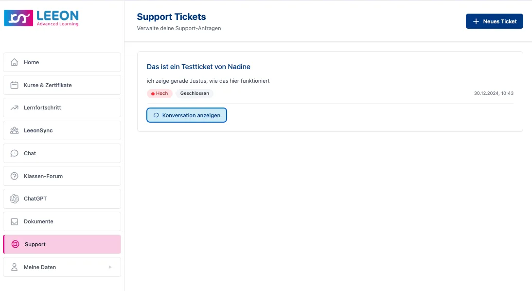 Alles organisiert an einem Ort